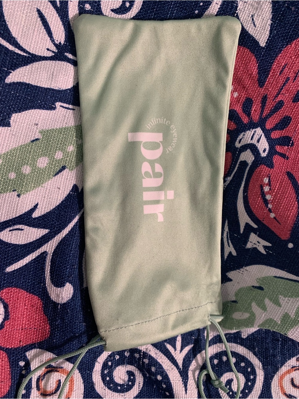 Pair Eyewear Green Microfiber Pouch Case Authentic VGUC+